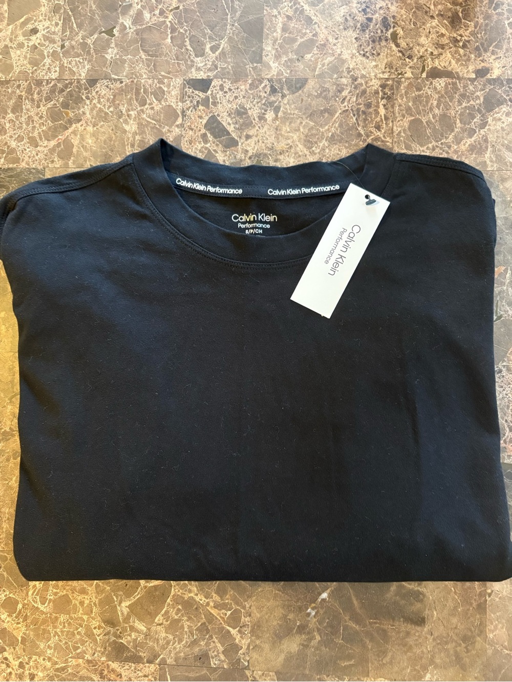 Calvin Klein Black Long Sleeve Performance Tee - Women’s